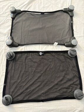 Black Sunshade window Mounts - Pair